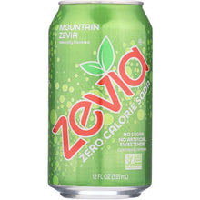 Load image into Gallery viewer, ZEVIA: Zero Calorie Soda Mountain Zevia 6-12 fl oz, 72 fl oz