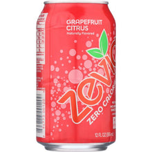 Load image into Gallery viewer, ZEVIA: Zero Calorie Soda Grapefruit Citrus 6-12 fl oz, 72 fl oz