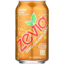 Load image into Gallery viewer, ZEVIA: All Natural Zero Calorie Cream Soda 6-12 fl oz, 72 fl oz