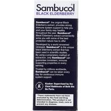 Load image into Gallery viewer, SAMBUCOL: Black Elderberry Immune System Support Original Formula, 4 oz