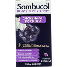 Load image into Gallery viewer, SAMBUCOL: Immune Black Elderberry Original, 30 tb
