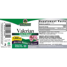 Load image into Gallery viewer, NATURES ANSWER: Valerian Root Alcohol Free, 2 oz