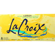 Load image into Gallery viewer, LA CROIX: Lemon Sparkling Water 8 Count (12 oz each), 96 oz
