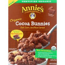 Load image into Gallery viewer, ANNIES HOMEGROWN: Organic Cocoa Bunnies Cereal, 10 oz
