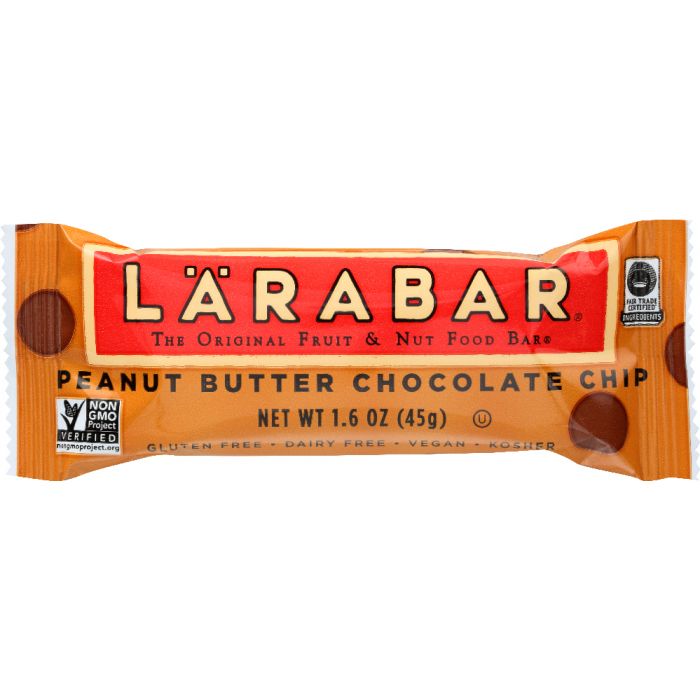 LARABAR: Peanut Butter Chocolate Chip Fruit & Nut Bar, 1.6 oz