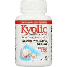 Load image into Gallery viewer, KYOLIC: Aged Garlic Extract Blood Pressure Health Formula 109, 80 Cp
