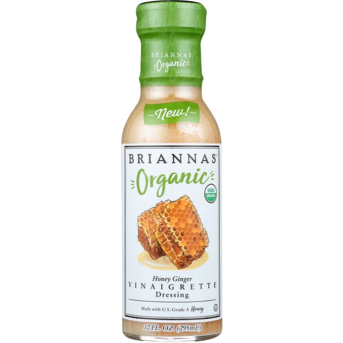 BRIANNAS: Dressing Honey Ginger Vinaigrette, 10 oz