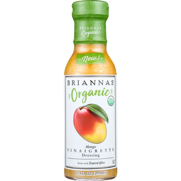 BRIANNAS: Organic Mango Vinaigrette Dressing, 10 oz