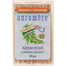 Load image into Gallery viewer, AUROMERE: Dental Pick Wood Ayurvedic 100 pcs
