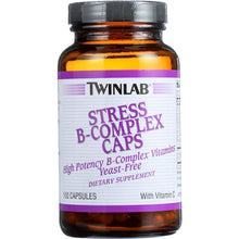 Load image into Gallery viewer, TWINLAB: Stress B Complex High-Potency Caps with Vitamin C, 100 Capsules
