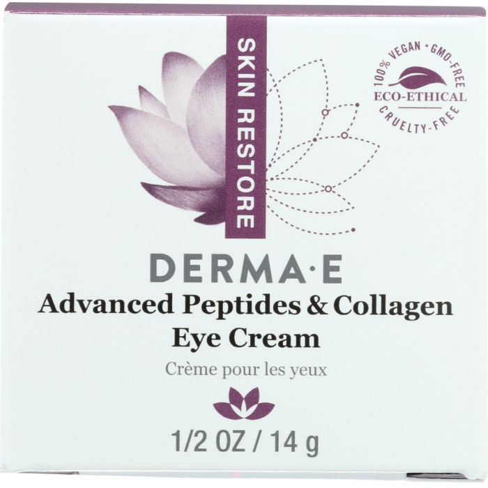 DERMA E: Deep Wrinkle Reverse Eye Creme with Peptides Plus, 0.5 oz