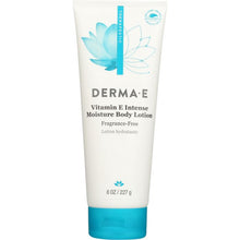 Load image into Gallery viewer, DERMA E: Vitamin E Intensive Therapy Body Lotion Fragrance Free, 8 oz
