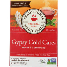 Load image into Gallery viewer, TRADITIONAL MEDICINALS: Gypsy Cold Care Herbal Tea 16 Tea Bags, 0.99 oz
