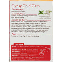 Load image into Gallery viewer, TRADITIONAL MEDICINALS: Gypsy Cold Care Herbal Tea 16 Tea Bags, 0.99 oz
