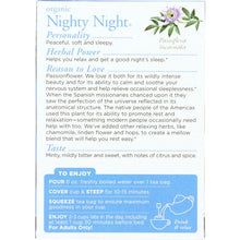 Load image into Gallery viewer, TRADITIONAL MEDICINALS: Organic Nighty Night Herbal Tea 16 Tea Bags, 0.85 oz
