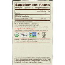 Load image into Gallery viewer, TRADITIONAL MEDICINALS: Organic Raspberry Leaf Caffeine Free Herbal Tea 16 Tea Bags, 0.85 oz
