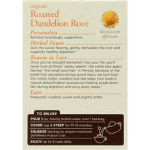 Load image into Gallery viewer, TRADITIONAL MEDICINALS: Organic Roasted Dandelion Root Herbal Tea 16 Tea Bags, 0.85 oz
