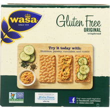 Load image into Gallery viewer, WASA: CRISPBREAD ORIG GF (5.400 OZ)
