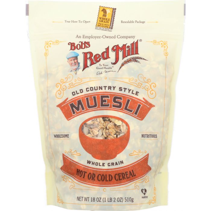 BOBS RED MILL:  Old Country Style Muesli Whole Grain Cereal, 18 oz