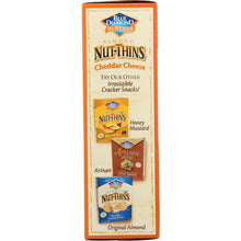 Load image into Gallery viewer, BLUE DIAMOND: Almond Nut-Thins Cracker Snacks Cheddar Cheese, 4.25 oz
