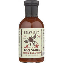 Load image into Gallery viewer, BRASWELL: Sauce BBQ Honey Habanero, 13.5 oz
