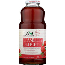 Load image into Gallery viewer, L &amp; A JUICE: Cranberry Delight, 32 oz
