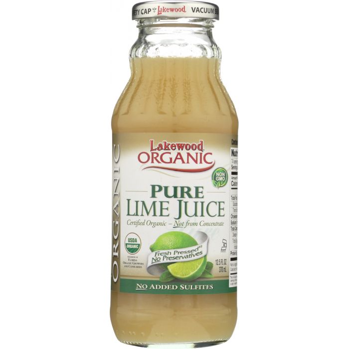 LAKEWOOD: Organic Pure Juice Lime, 12.5 oz