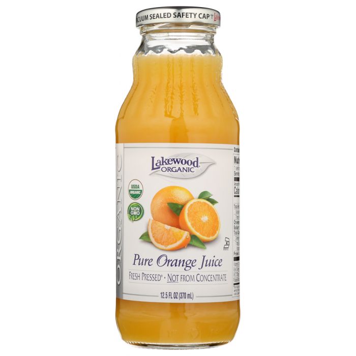 LAKEWOOD: Juice Orange Organic, 12.5 fo