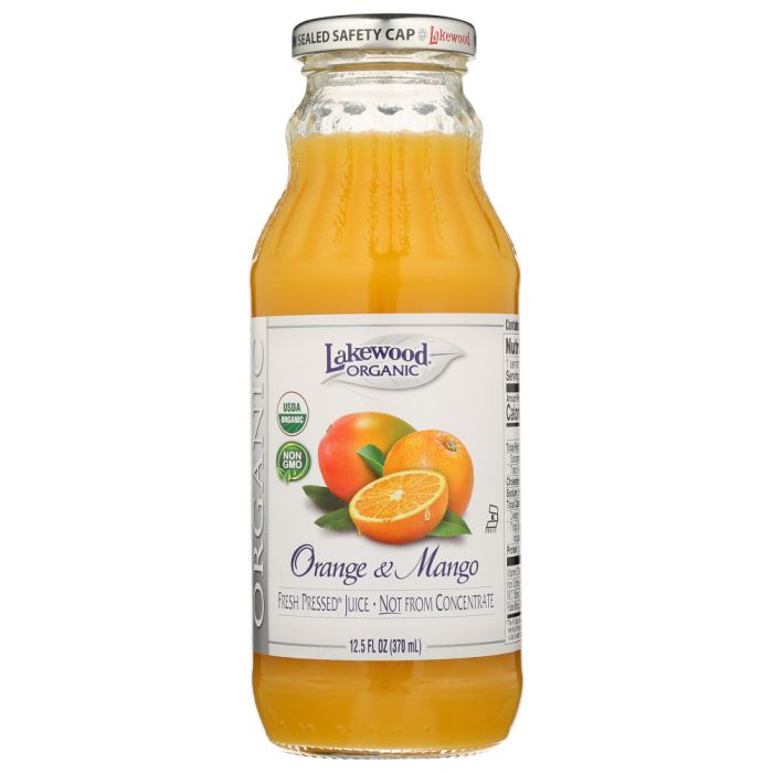 LAKEWOOD: Juice Orange Mango Pure Organic, 12.5 fo