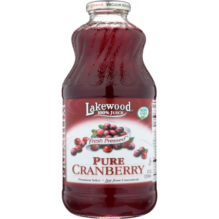 LAKEWOOD: 100 % Pure Cranberry Juice, 32 oz