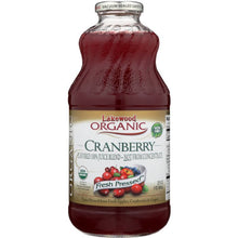 Load image into Gallery viewer, LAKEWOOD ORGANIC: Cranberry Juice Blend, 32 oz
