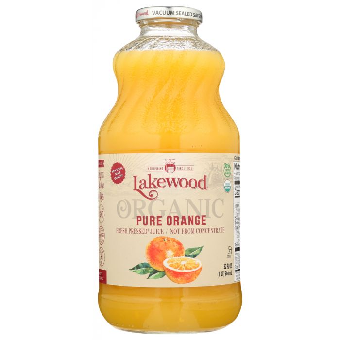 LAKEWOOD ORGANIC: Pure Orange Juice, 32 oz