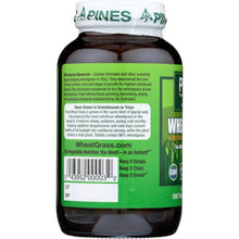 Load image into Gallery viewer, PINES WHEAT GRASS: Organic Wheat Grass 500 mg, 500 Tablets
