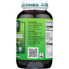 Load image into Gallery viewer, PINES WHEAT GRASS: Organic Wheat Grass 500 mg, 500 Tablets
