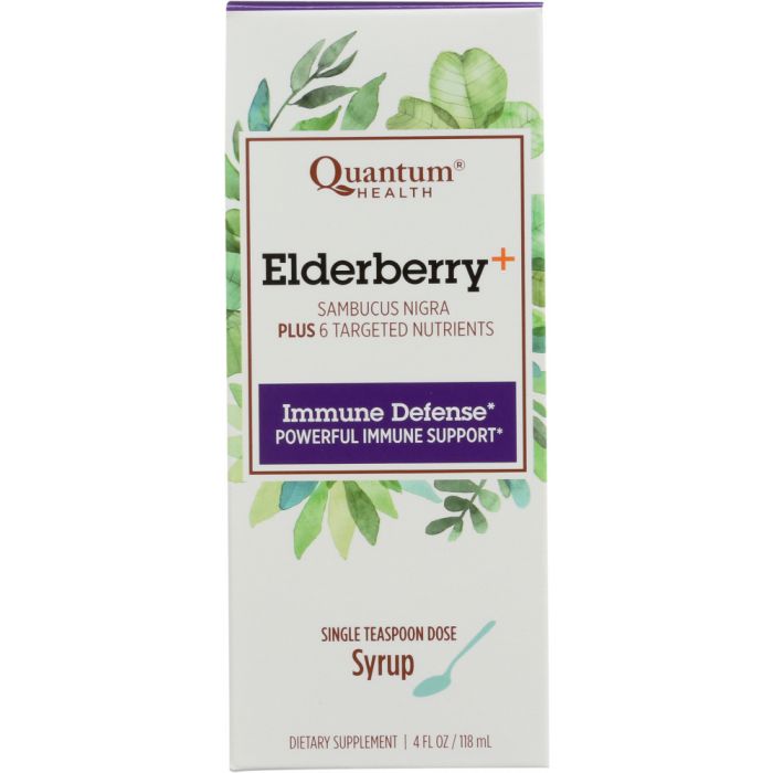 QUANTUM HEALTH: Elderberry Syrup Soothes & Quiets, 4 oz
