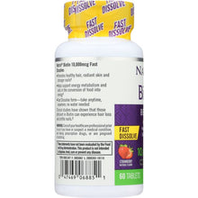 Load image into Gallery viewer, NATROL: Biotin Fast Dissolve Natural Strawberry Flavor 10,000 mcg, 60 Tablets
