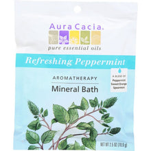 Load image into Gallery viewer, AURA CACIA:  Aromatherapy Mineral Bath Refreshing Peppermint , 2.5 Oz
