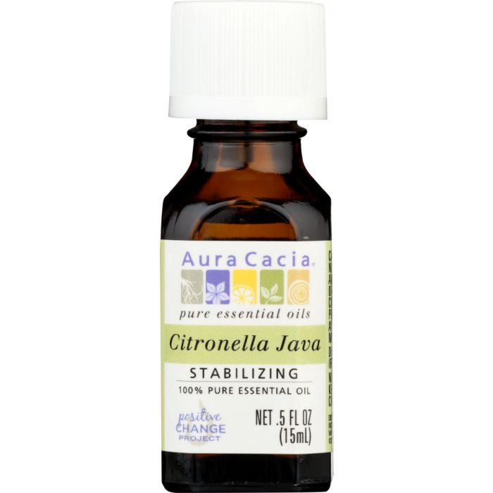 AURA CACIA: 100% Pure Essential Oil Citronella Java, 0.5 Oz