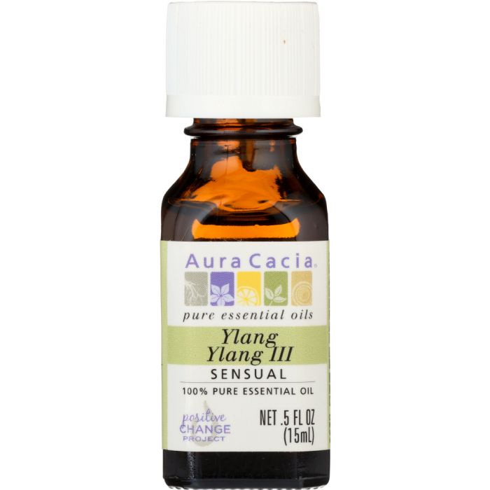 AURA CACIA: 100% Pure Essential Oil Ylang Ylang III, 0.5 Oz