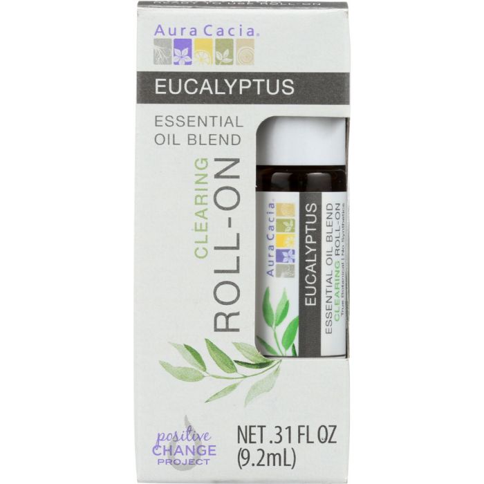 AURA CACIA: Oil Essential Roll-on Eucalyptus 0.31 oz