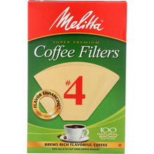 Load image into Gallery viewer, MELITTA: Coffee Filter Brown No. 4, 100 pc
