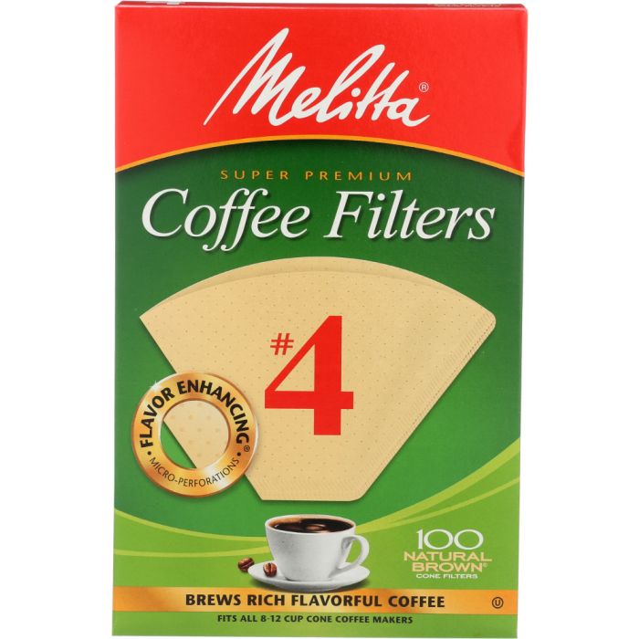 MELITTA: Coffee Filter Brown No. 4, 100 pc