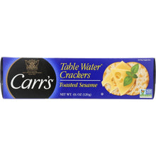 Load image into Gallery viewer, CARRS: Table Water Crackers Toasted Sesame, 4.25 oz
