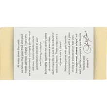 Load image into Gallery viewer, LESLEY STOWE: Parmesan And Chive Cheese Crisps, 3.5 oz
