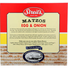 Load image into Gallery viewer, STREITS: Egg &amp; Onion Matzo, 11 oz
