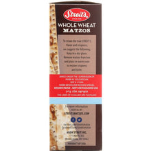 Load image into Gallery viewer, STREITS: Whole Wheat Matzo, 11 oz
