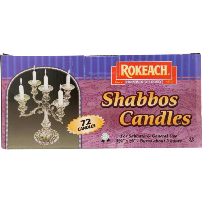 ROKEACH: CANDLE SABBATH ISRAELI 72 (1.0000 EA)