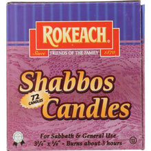 Load image into Gallery viewer, ROKEACH: CANDLE SABBATH ISRAELI 72 (1.0000 EA)
