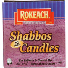 Load image into Gallery viewer, ROKEACH: CANDLE SABBATH ISRAELI 72 (1.0000 EA)
