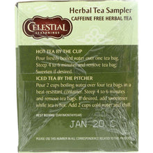 Load image into Gallery viewer, CELESTIAL SEASONINGS: Herbal Tea Sampler Caffeine Free 18 Tea Bags, 1.0 oz
